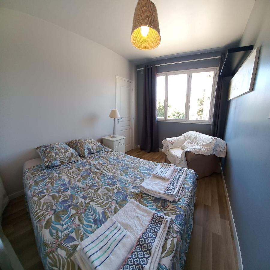 "L'Hippocampe", Climatise, 60 M2 , 2 Chambres, Tres Calme, Plage Des Sablettes Et Commerces A 3 Minutes A Pied, Wifi, Parking Gratuit, Lit King Size La Seyne-sur-Mer Eksteriør billede